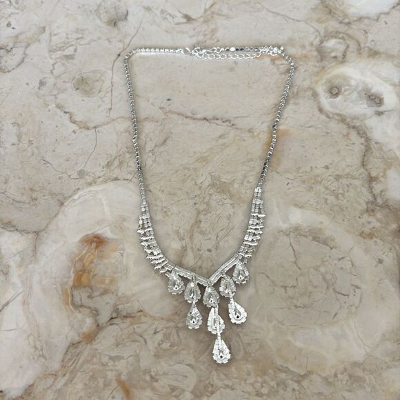 Bollywood Costume Jewelry Set Matching Necklace & Earrings - Picture 7 of 8